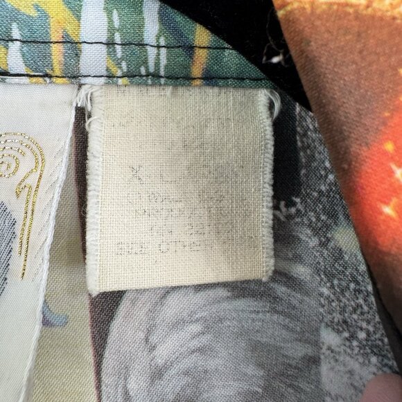 VTG 70s Kennington Mens XL Disney Mickey Mouse Fantasia Button Up Disco Shirt - Picture 6 of 7